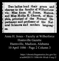Anna H. Jones Joins Faculty at Wilberforce